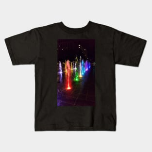 Rainbow Lights at Night Kids T-Shirt